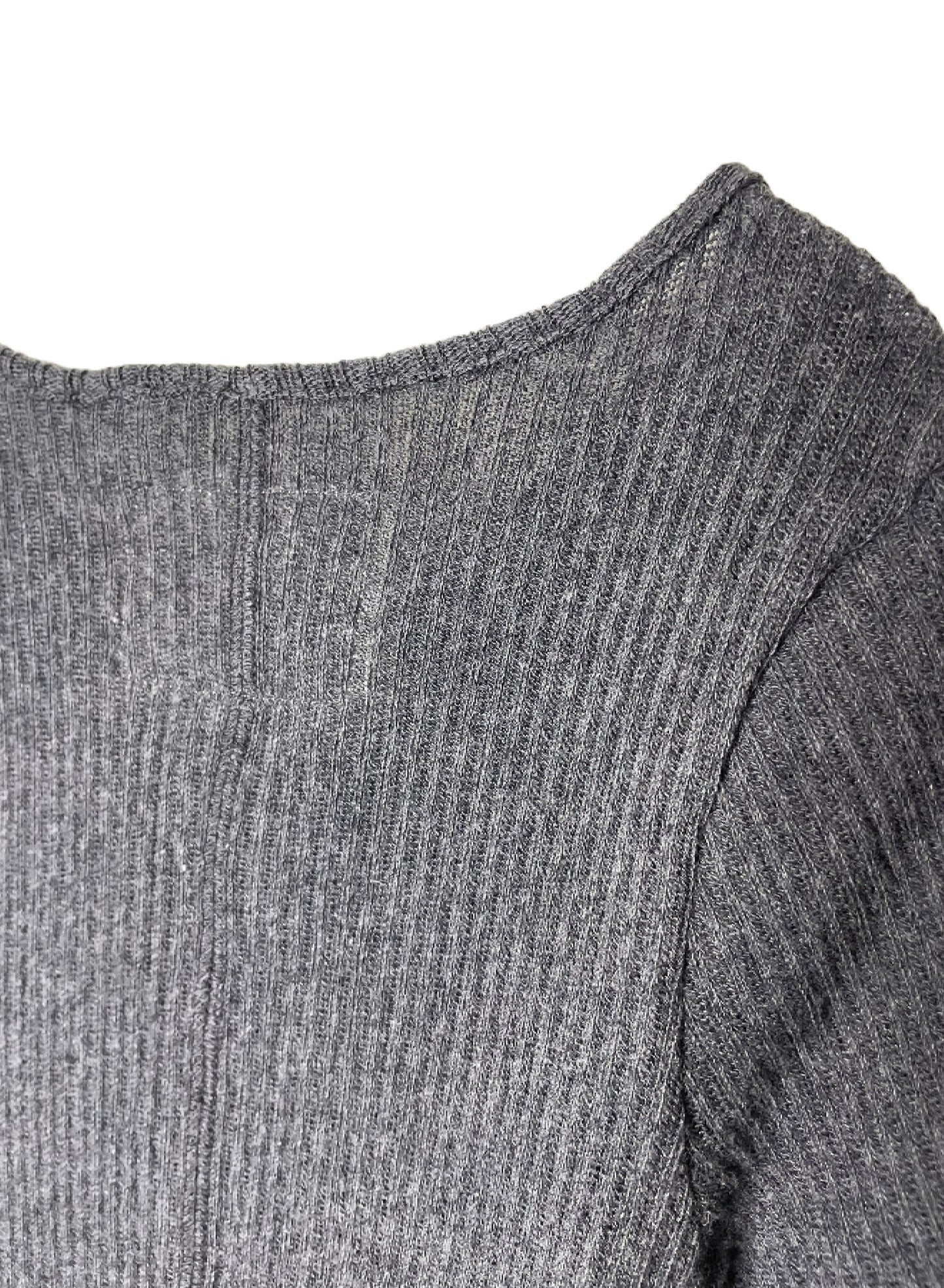 GAUZE RIB, SS CREW, 851-883, 100%cotton, CHARCOAL, OS