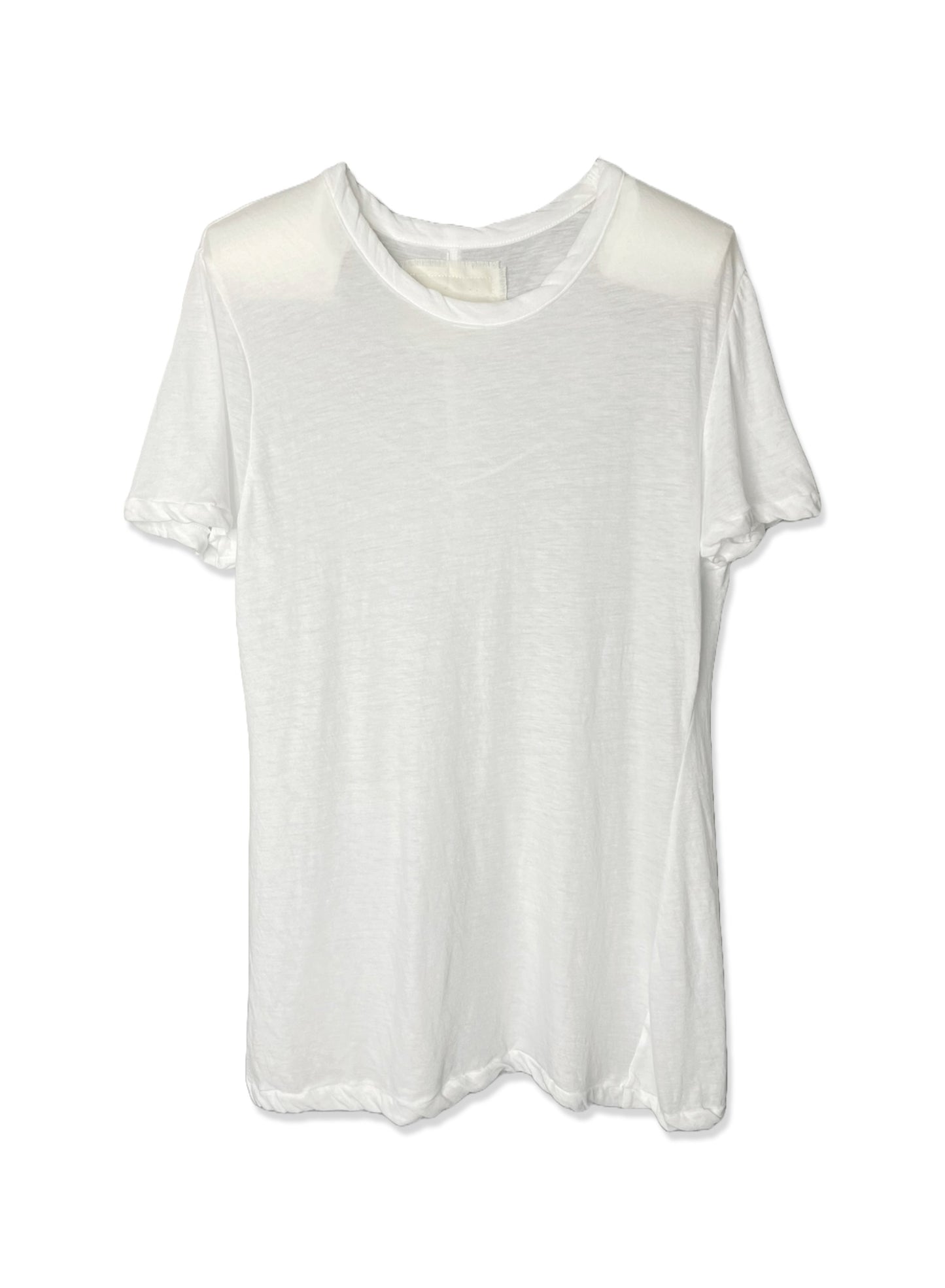 Hi-Soft Jersey, SS Crew  (Narrower neck) T-shirts, #851-884 , WHITE