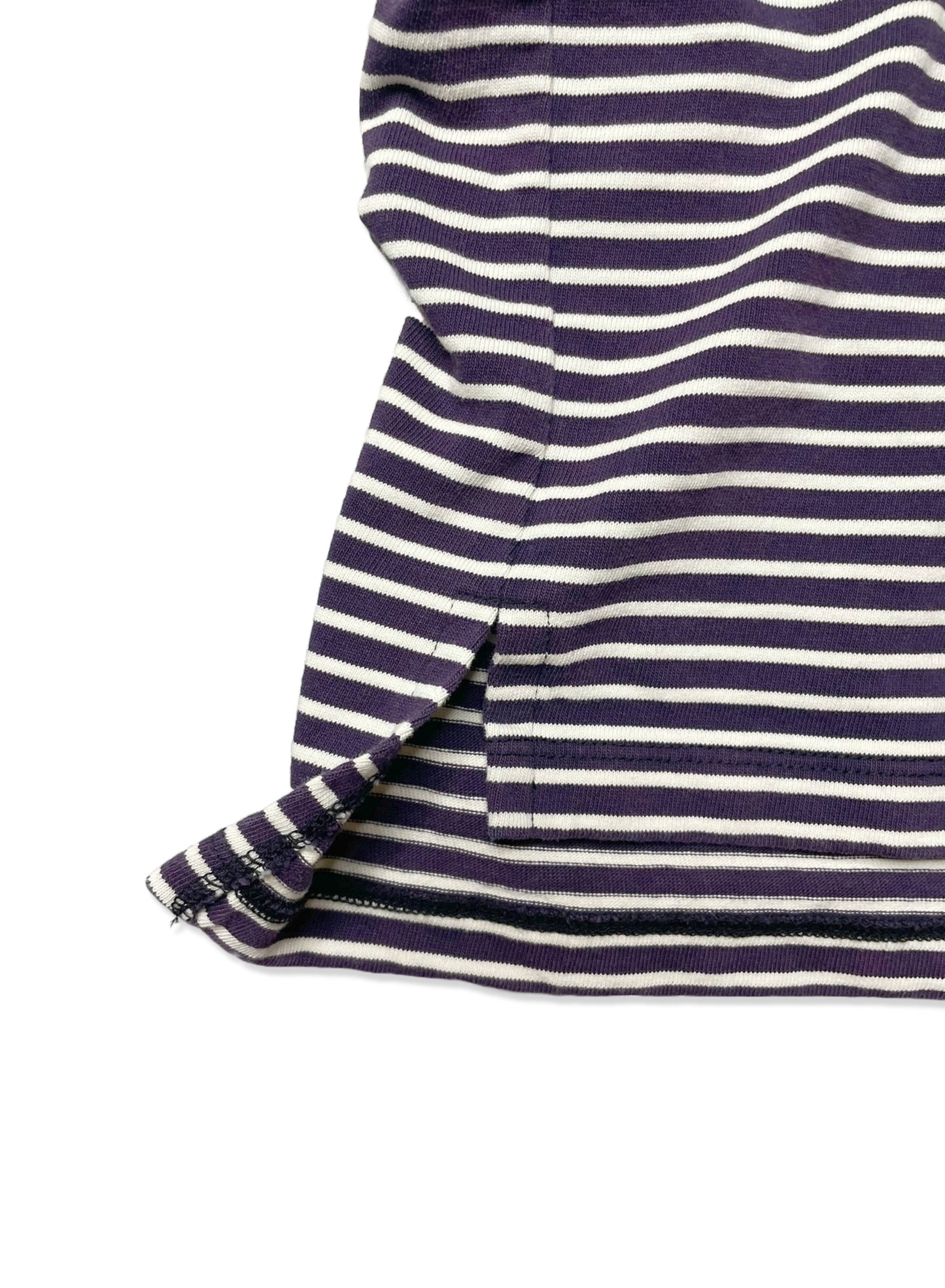 COTTON BOARDER, HALF SLEEVE CREW TOP, #851-885, cotton 100%, NAVY-NATURAL, OS