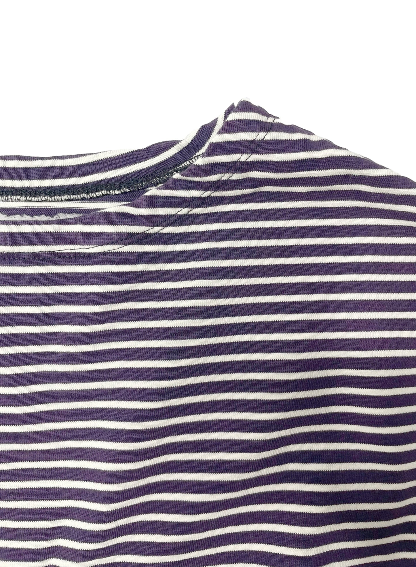 COTTON BOARDER, HALF SLEEVE CREW TOP, #851-885, cotton 100%, NAVY-NATURAL, OS