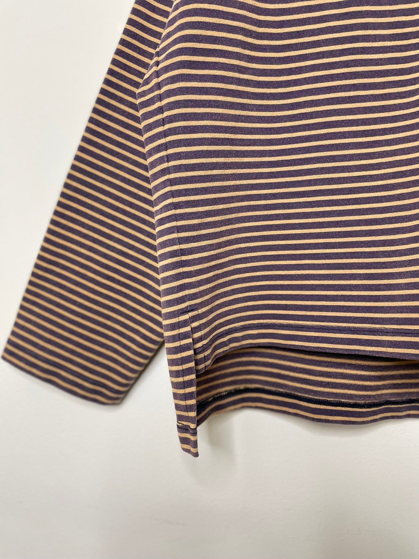 COTTON BOARDER, LS CARDIGAN, #851-886, cotton 100%, NAVY-BROWN