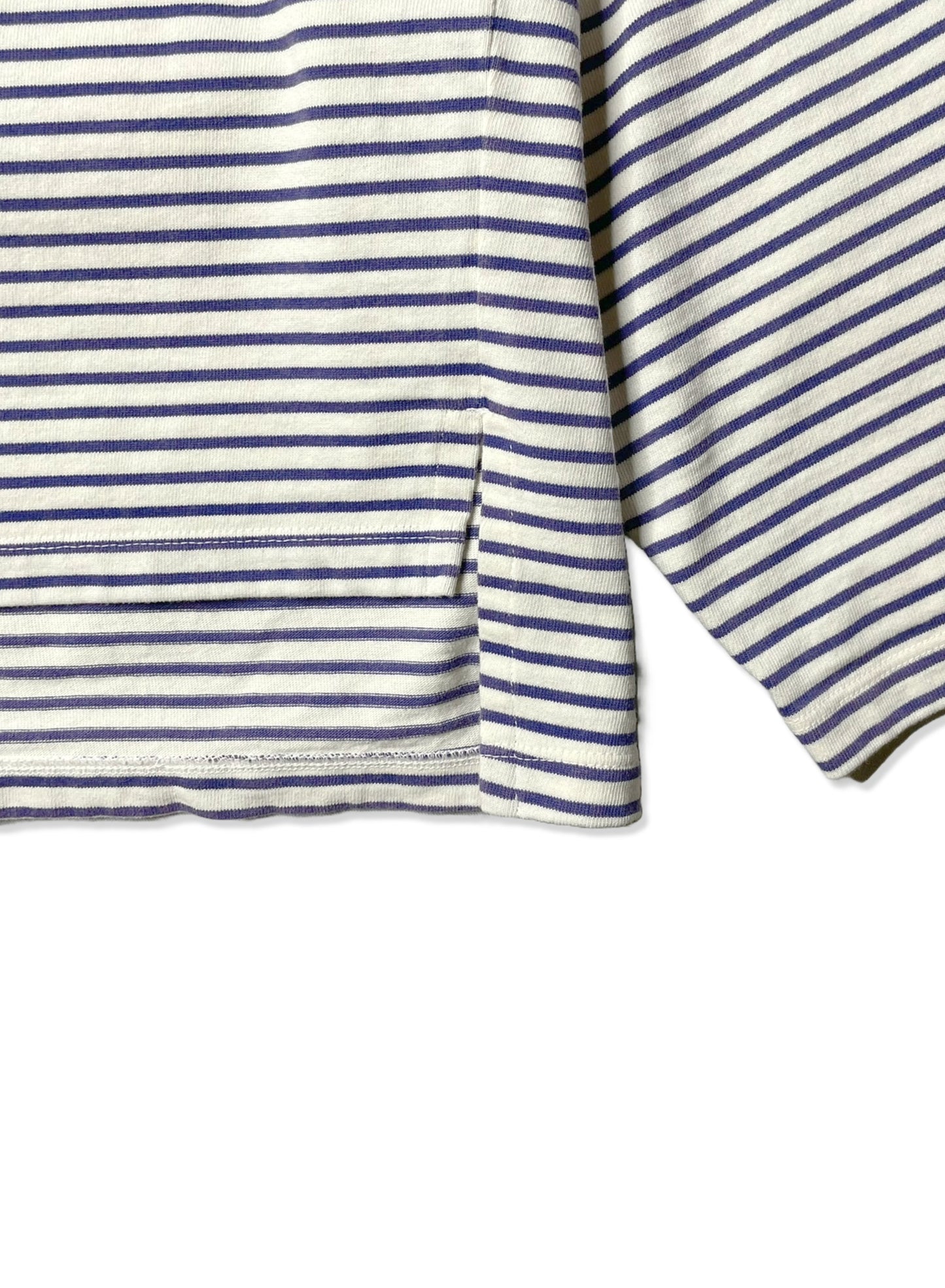 COTTON BOARDER, LS CARDIGAN, #851-886, cotton 100%, NATURAL-BLUE
