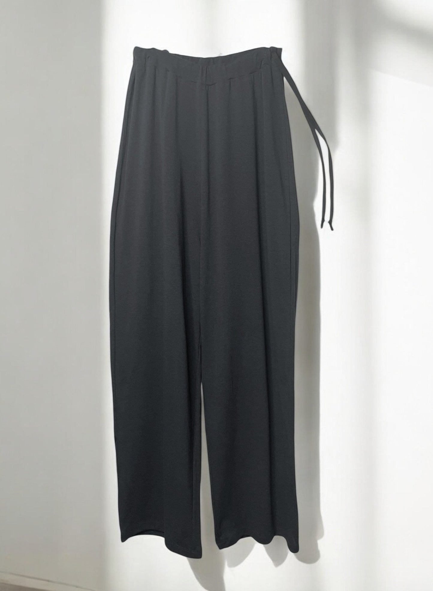 COTTON CRAPE, PANTS, 851-894, cotton 100%, BLACK, OS