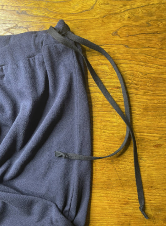 COTTON CRAPE, PANTS, 851-894, cotton 100%, NAVY, OS