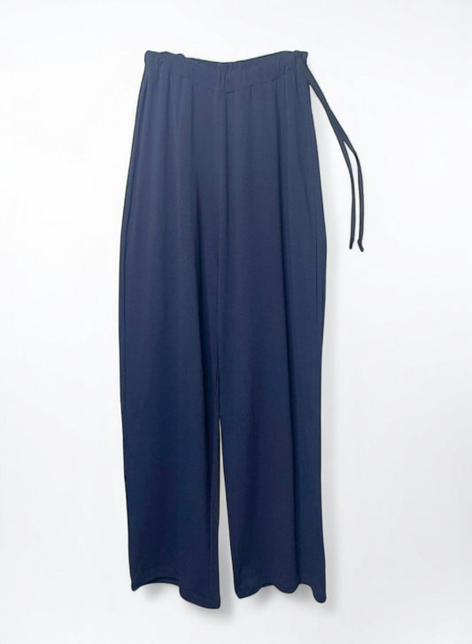 COTTON CRAPE, PANTS, 851-894, cotton 100%, NAVY, OS