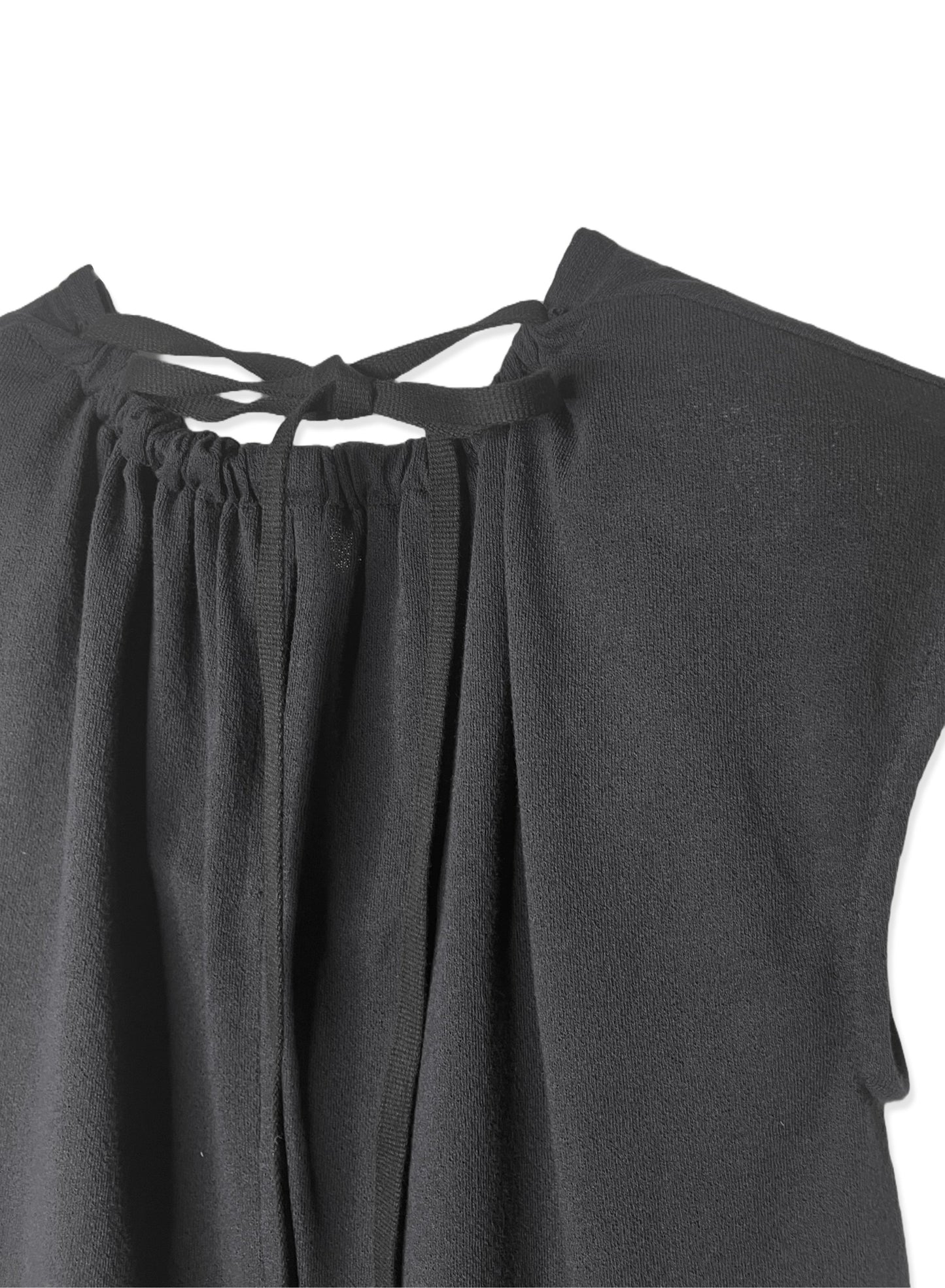 COTTON CRAPE, NO SLEEVE TOP, #851-895  cotton 100%, BLACK