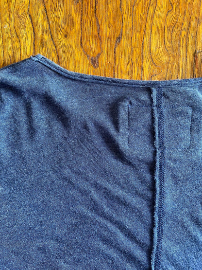 Hi-Soft Jersey . INNER LAYER LS CREW, 55%COTTON/45%NYLON, 852-904, NAVY