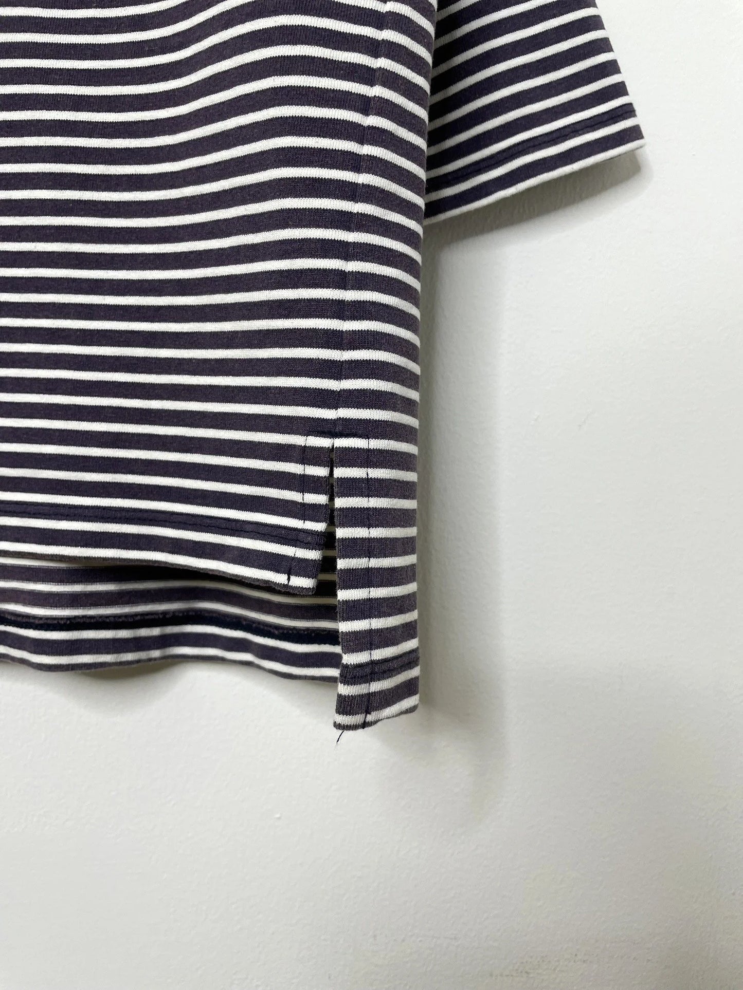 COTTON BOARDER, LS MOCK NECK, 852-912,  cotton 100%, NAVY-NATURAL