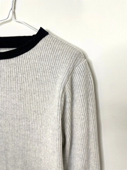 GAUZE RIB, 100%cotton, LS LAYER TOP, 852-914, OAT