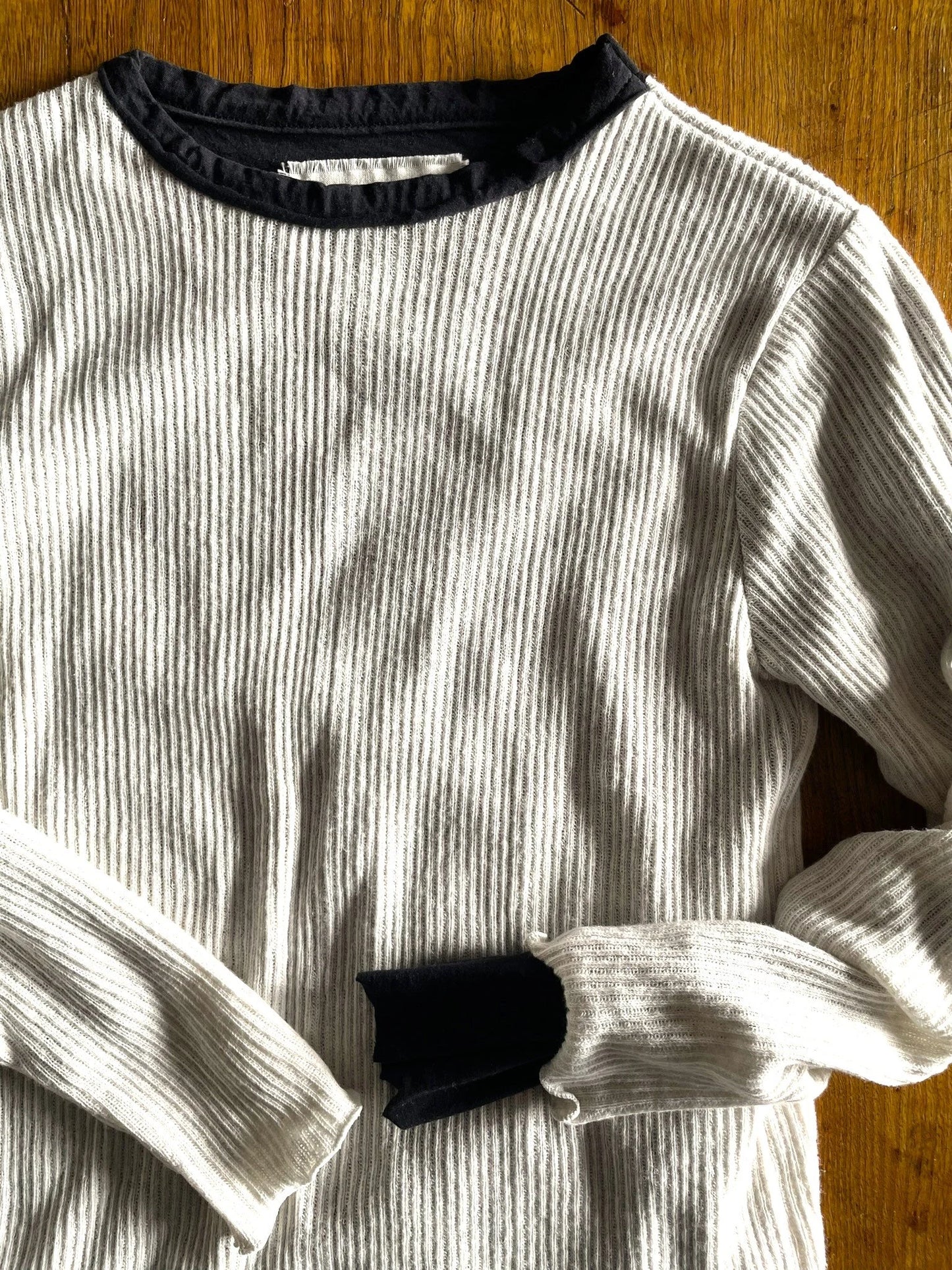 GAUZE RIB, 100%cotton, LS LAYER TOP, 852-914, OAT