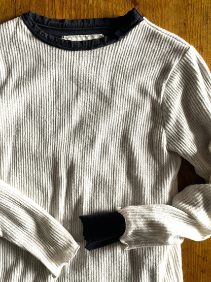 GAUZE RIB, 100%cotton, LS LAYER TOP, 852-914, OAT