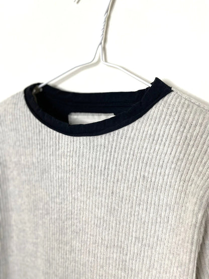 GAUZE RIB, 100%cotton, LS LAYER TOP, 852-914, OAT