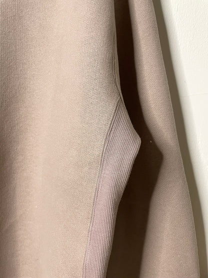 Cotton Tencel Brushed Fleece, LS Clean Boat Neck Sweatshirts, #822-805, TAUPE, ONE SIZE