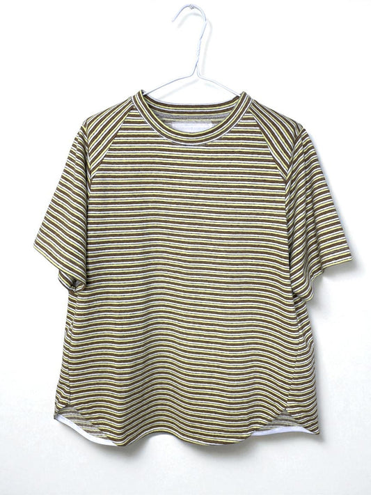 リサイクルマルチボーダー 半袖Tシャツ #861-927 コットン100%