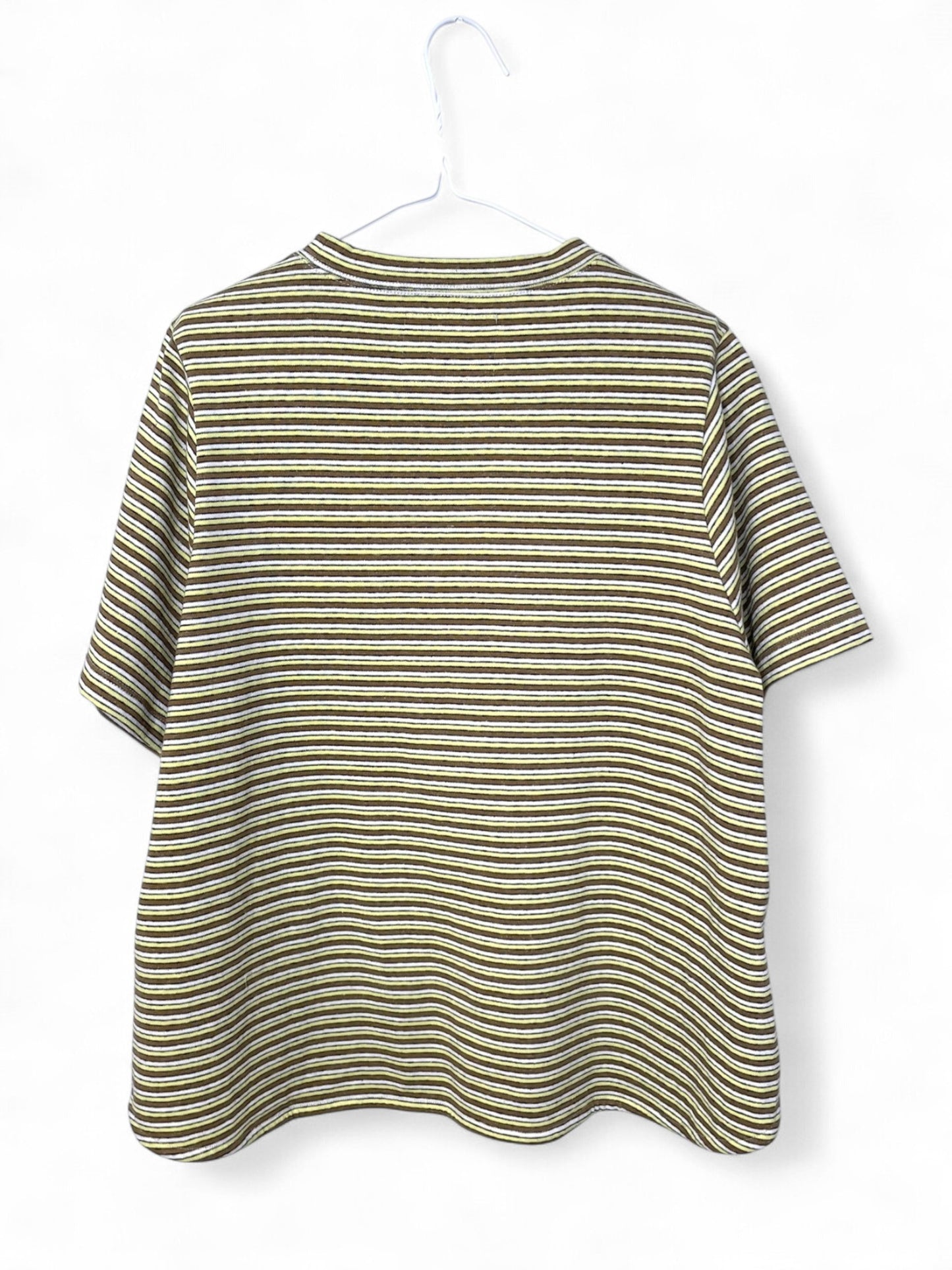 リサイクルマルチボーダー 半袖Tシャツ #861-927 コットン100%