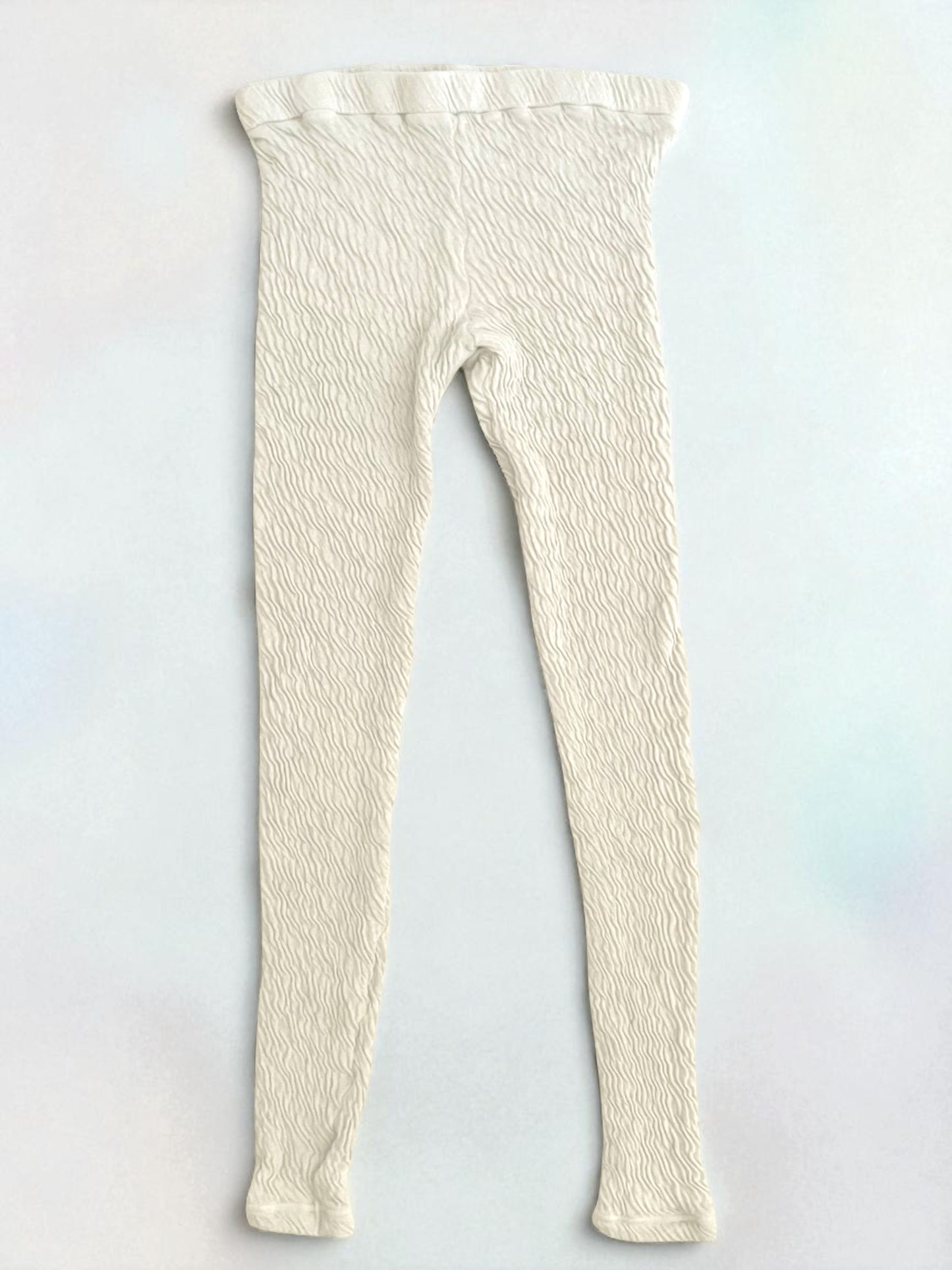 Hi-Soft Double Face, LEGGINGS, cotton55 nylon45, #871-511,  WHITE, ONE SIZE