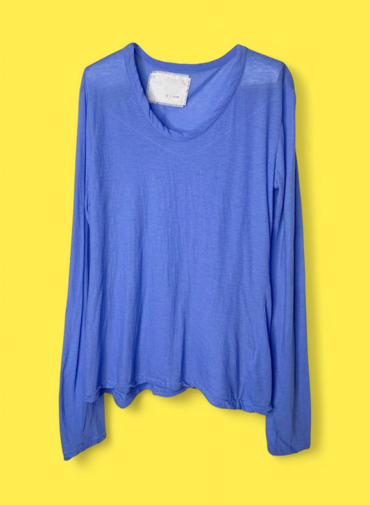 Hi-Soft Jersey, LS Crew T-shirts, #872-566, BLUE