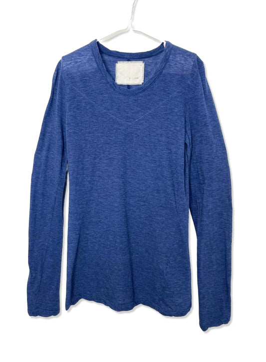 Hi-Soft Jersey, LS Crew T-shirts, NAVY,  #872-566