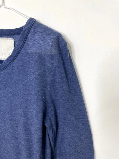 Hi-Soft Jersey, LS Crew T-shirts, NAVY,  #872-566