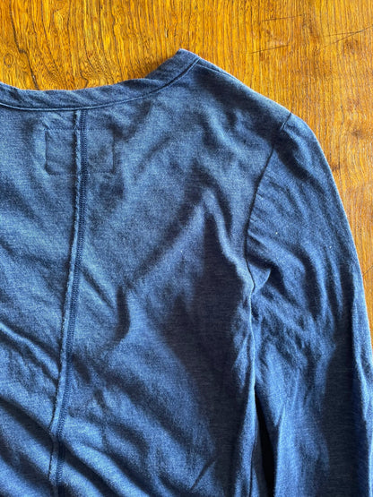 Hi-Soft Jersey, LS Crew T-shirts, NAVY,  #872-566