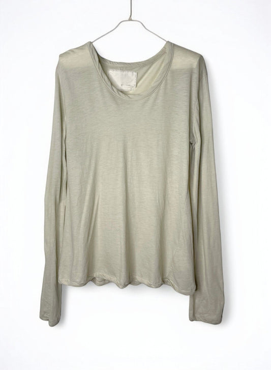 Hi-Soft Jersey, LS Crew T-shirts,  SAND KHAKI, #872-566