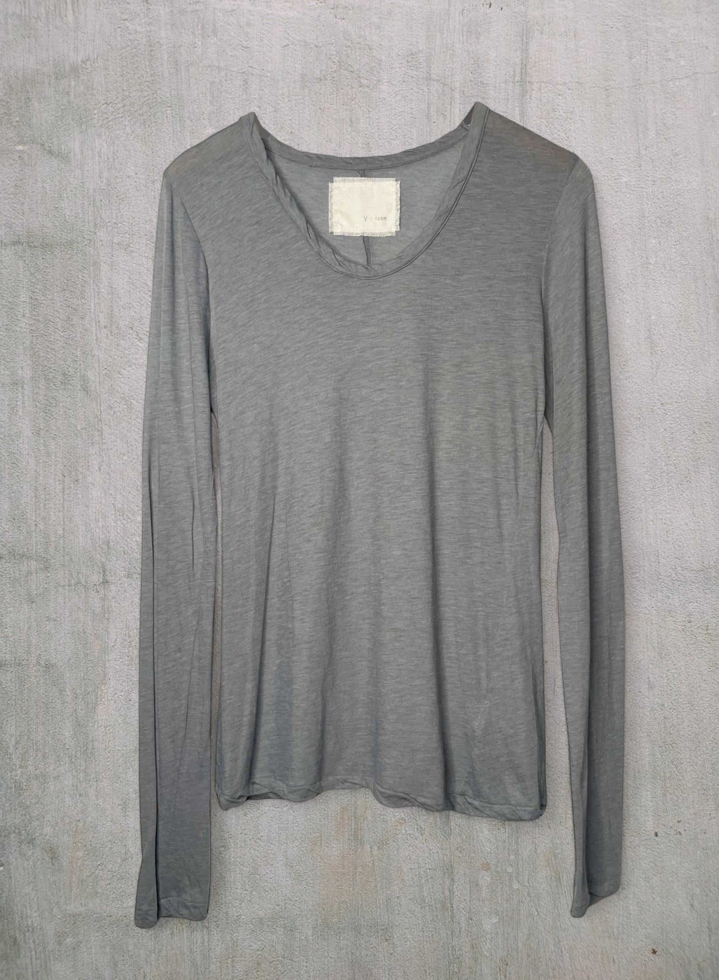 Hi-Soft Jersey, LS Crew T-shirts,  CHARCOAL, #872-566