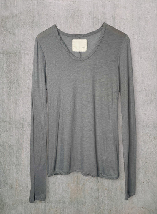 Hi-Soft Jersey, LS Crew T-shirts,  CHARCOAL, #872-566