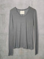 Hi-Soft Jersey, LS Crew T-shirts,  CHARCOAL, #872-566