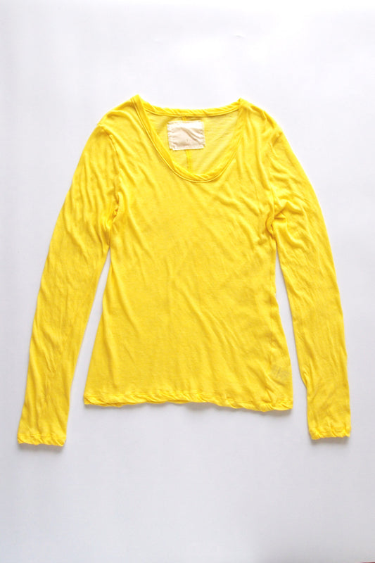 Hi-Soft Jersey, LS Crew T-shirts, BANANA,  #872-566