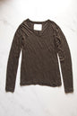 Hi-Soft Jersey, LS Crew T-shirts, BLACK,  #872-566