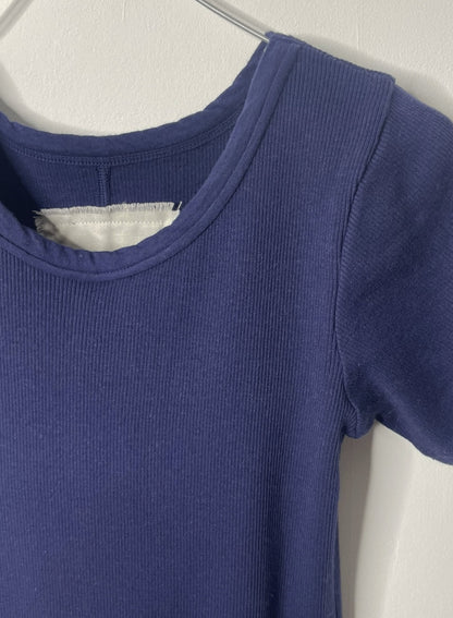 Cotton Cashmere Rib, SS Crew, #891-671, 90%cotton 10%cashmere, NAVY