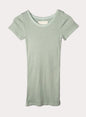 Cotton Cashmere Rib, SS Crew, #891-671, 90%cotton 10%cashmere, DUST MINT