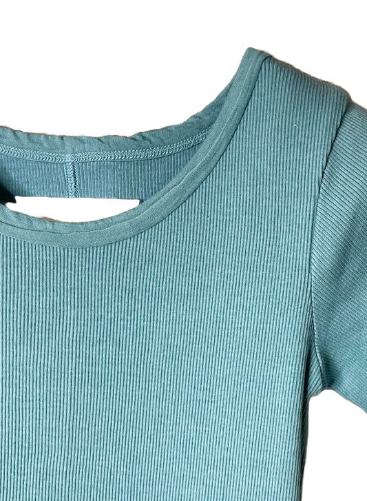 Cotton Cashmere Rib, SS Crew, #891-671, 90%cotton 10%cashmere, PEACOCK