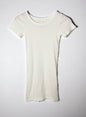 Cotton Cashmere Rib, SS Crew, #891-671, 90%cotton 10%cashmere, WHITE
