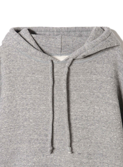 Cotton Tencel Brushed Fleece, LS Hooded Oversized Dress, #892-706, HT Charcoal