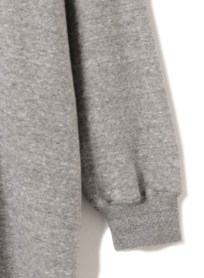 Cotton Tencel Brushed Fleece, LS Hooded Oversized Dress, #892-706, HT Charcoal