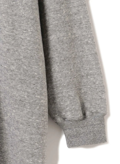 Cotton Tencel Brushed Fleece, LS Hooded Oversized Dress, #892-706, BLACK