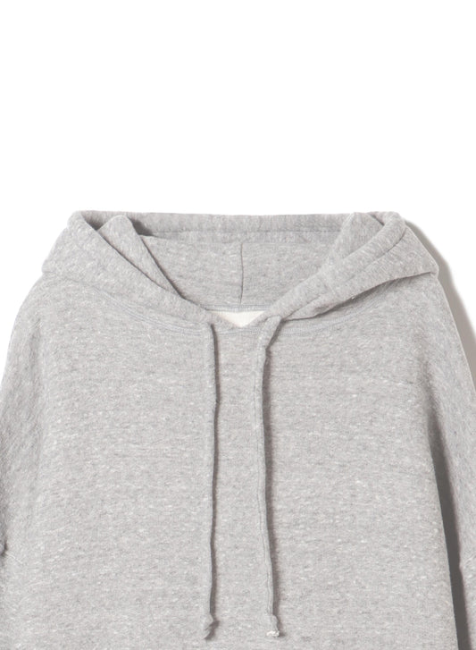 Cotton Tencel Brushed Fleece, LS Hooded Oversized Dress, #892-706, HT Grey