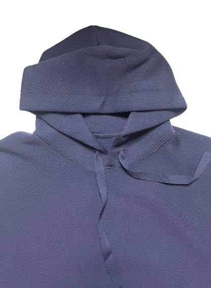 Super Fine Merino 14Gauge DBL-Face Knit, #9221006, WOOL 100%, Unisex L/S HOODIE, NAVY