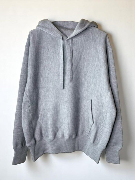 Super Fine Merino 14Gauge DBL-Face Knit, #9221006, WOOL 100%, Unisex L/S HOODIE, GREY