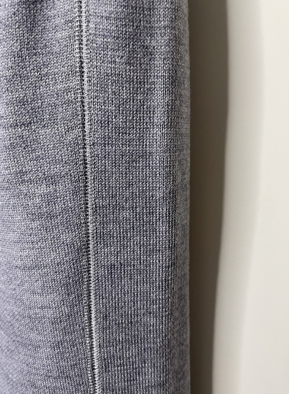 Super Fine Merino 14Gauge DBL-Face Knit, 9221012, WOOL 100%, Unisex LONG PANTS,  NAVY