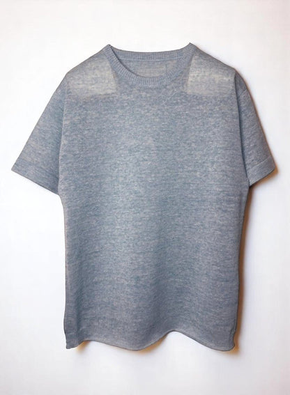 Linen 2-26 12Gauge Loose Knit , SS TOP, #9311020, ICE BLUE