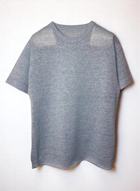 Linen 2-26 12Gauge Loose Knit , SS TOP, #9311020, ICE BLUE