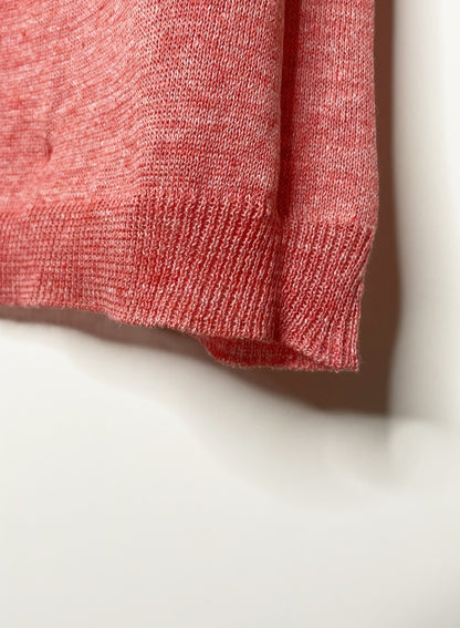 Linen 2-26 12Gauge Loose Knit , SS TOP, #9311020, RED