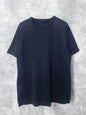 Extra-Long Fillament Cotton 16G Jersey Knit, VL951005 , Unisex SS Crew, BLACK