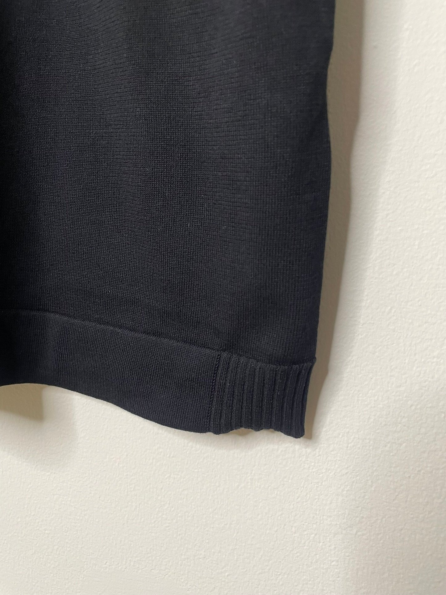 Extra-Long Fillament Cotton 16G Jersey Knit, VL951005 , Unisex SS Crew, BLACK