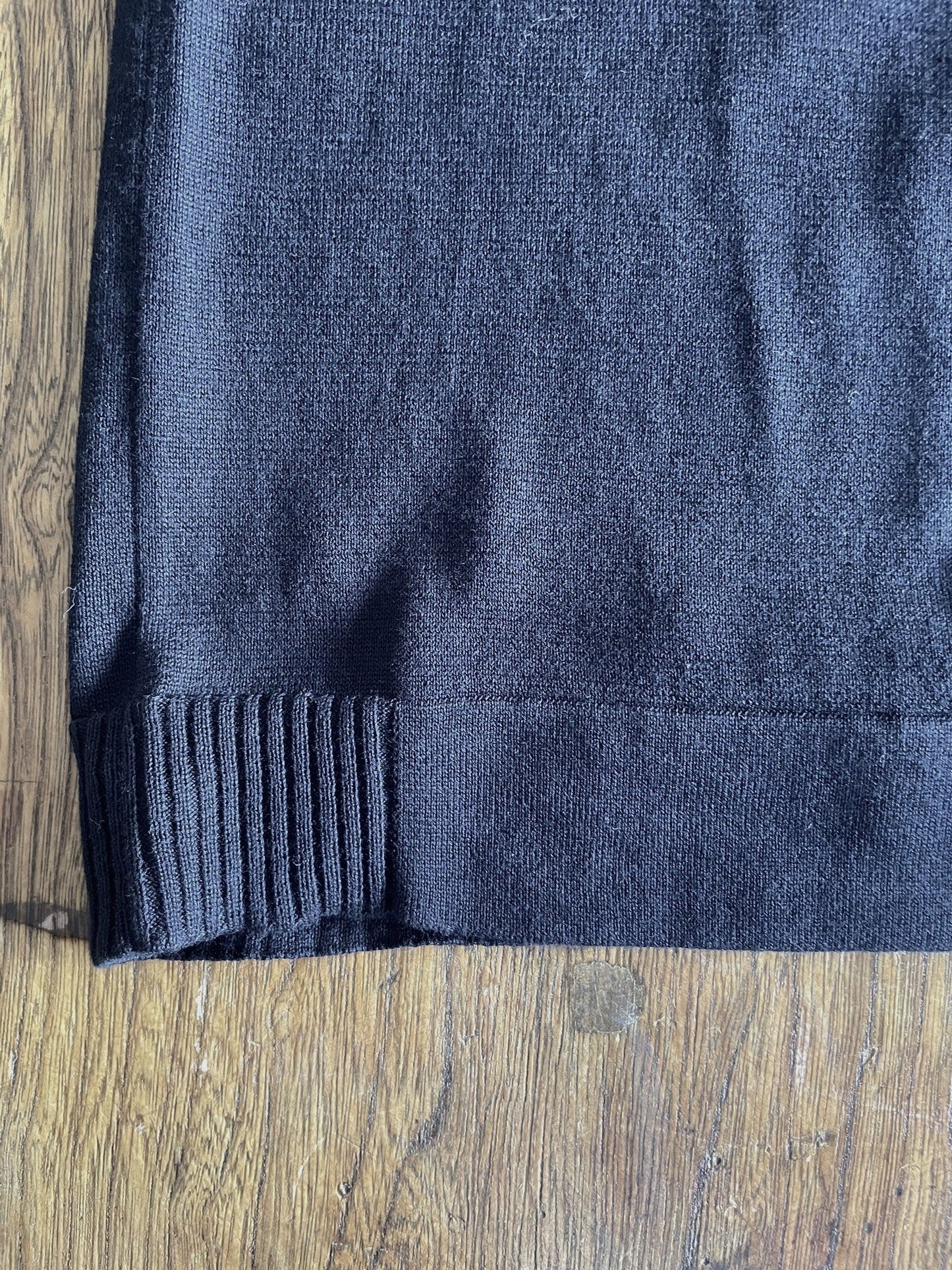 Extra-Long Fillament Cotton 16G Jersey Knit, VL951005 , Unisex SS Crew, BLACK