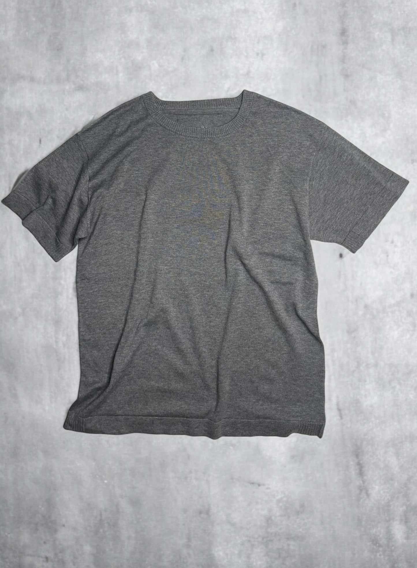 Extra-Long Fillament Cotton 16G Jersey Knit, VL951005 , Unisex SS Crew, CHARCOAL