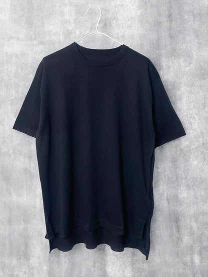 UNISEX, CoolMax 14G Jersey, #VL951012, 1/2 slv. Oversized CREW, 55% Cotton 45% Polyester, BLACK