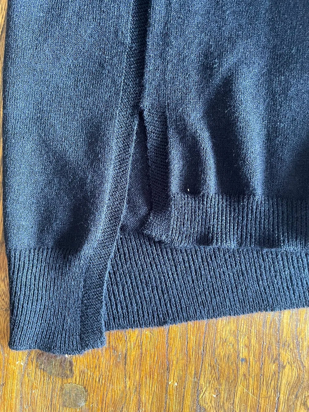 UNISEX, CoolMax 14G Jersey, #VL951012, 1/2 slv. Oversized CREW, 55% Cotton 45% Polyester, BLACK (C）